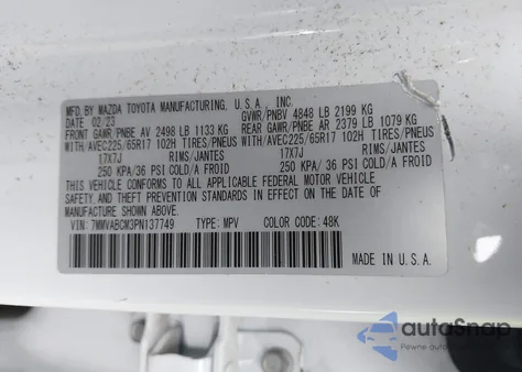 2023 Mazda Cx-50 2.5 S Preferred Plus from USA, damaged, VIN 7MMVABCM3PN137749